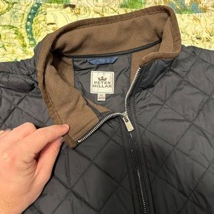 Peter Millar XL Quilted Jacket- Navy Suffolk